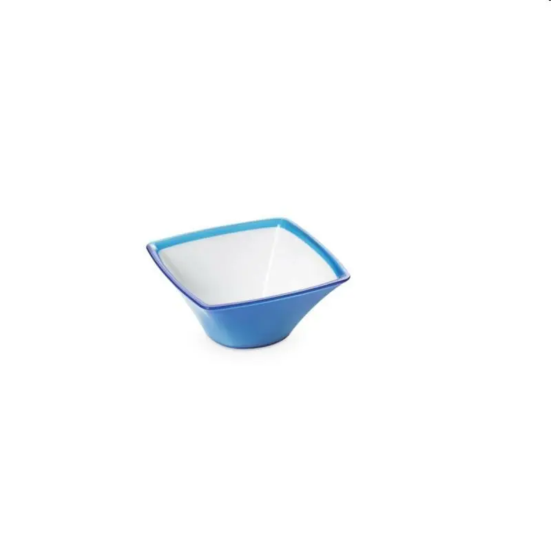 Bol carré en plastique incassable Bleu 0.5 L 18